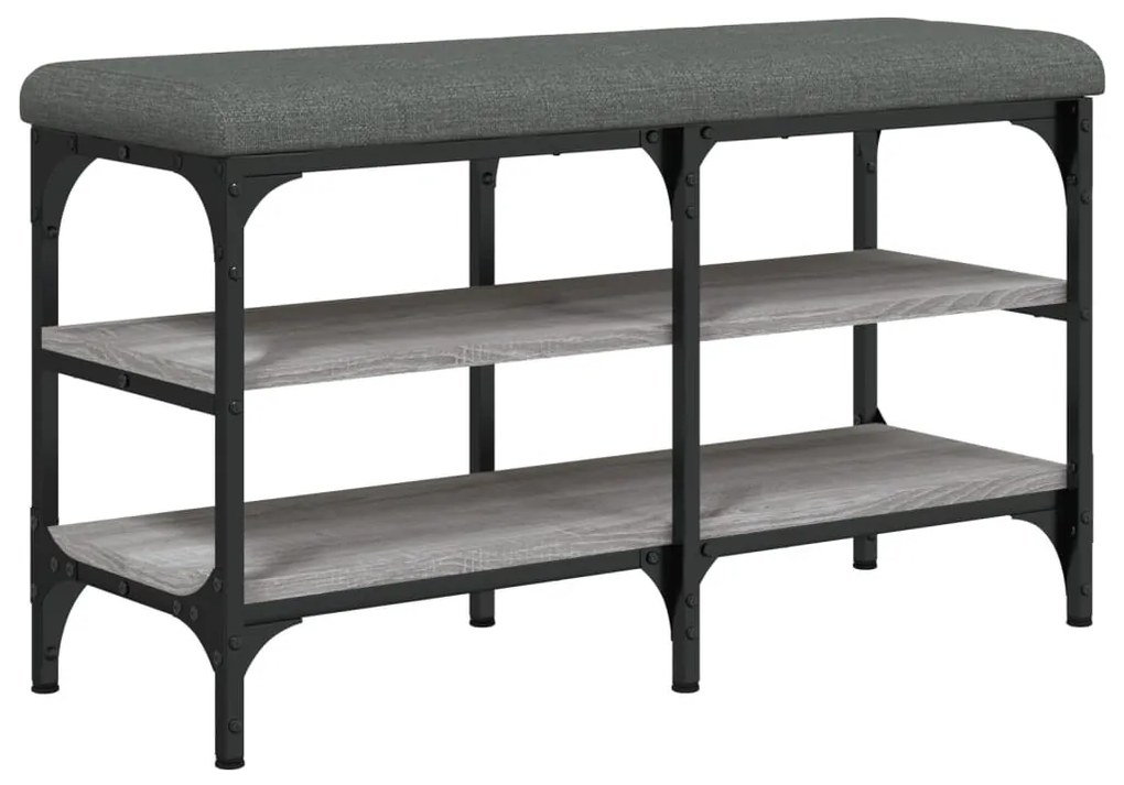 vidaXL Παπουτσοθήκη Γκρι Sonoma 82x32x47 εκ. από Επεξεργασμένο Ξύλο