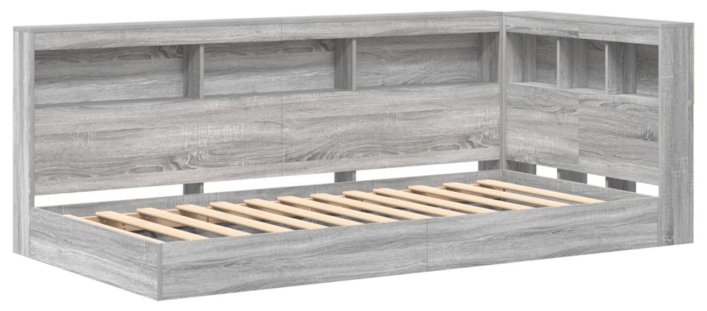 vidaXL Βιβλιοθήκη Κρεβατιού Γκρι sonoma 75 x 190 cm Επεξεργασμένο ξύλο