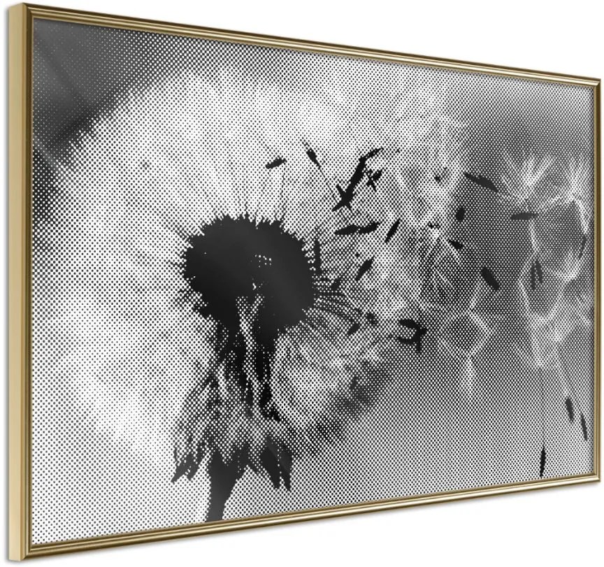 Αφίσα - Dandelion in the Wind - 45x30 - Χρυσό - Χωρίς πασπαρτού