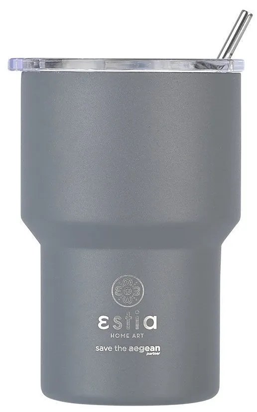 Estia 01-18467 Save the Aegean Θερμος mug Lite 400ml, Fjord Grey