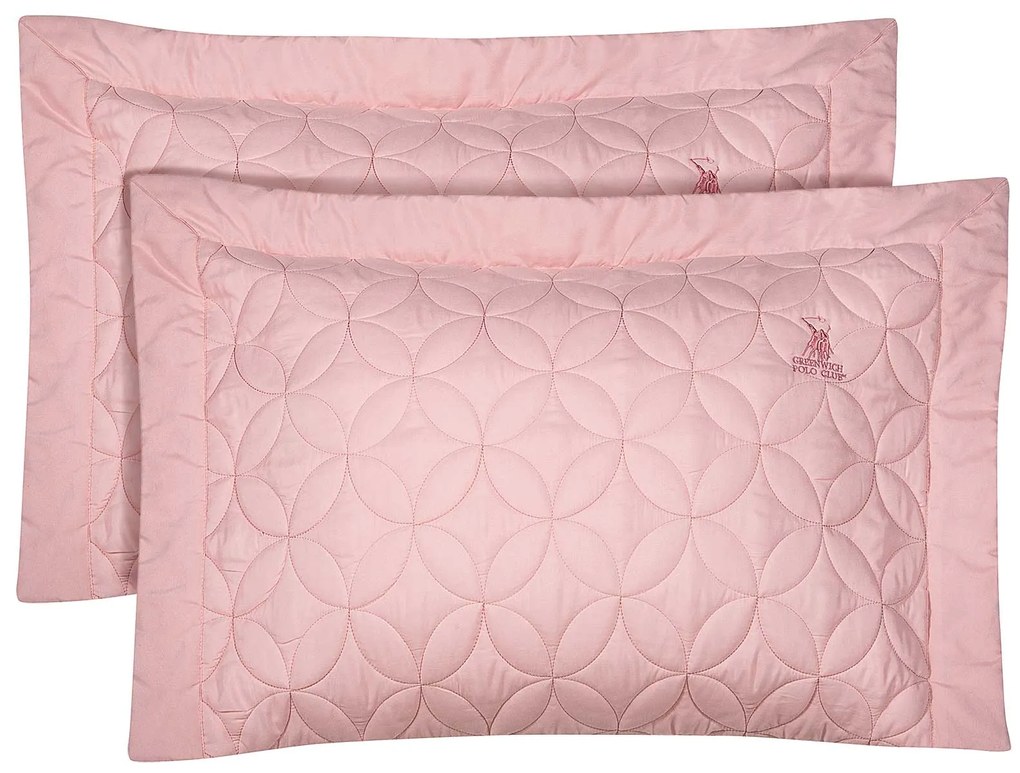 Ζεύγος Μαξιλαροθήκες Microfiber 50x70+8εκ. Classic 2359 Nude Greenwich Polo Club