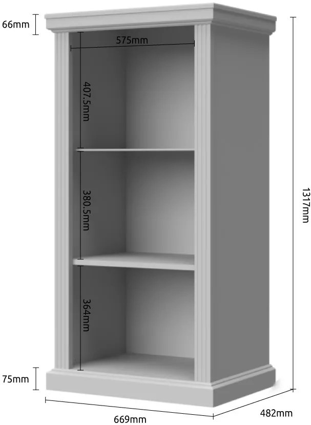 Βιτρίνα χαμηλή Tahoma 2D-Anthraki