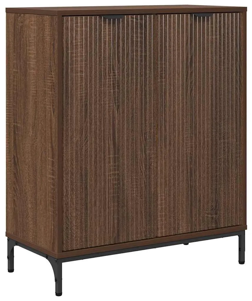 vidaXL Πλαϊνό γραφείο Καφέ δρυς 69.5 x 33 x 82 εκ. Επεξεργασμένο ξύλο