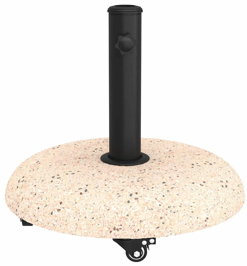 vidaXL Βάση ομπρέλας Κίτρινο και Μαύρο 45 x 45 x 40 cm