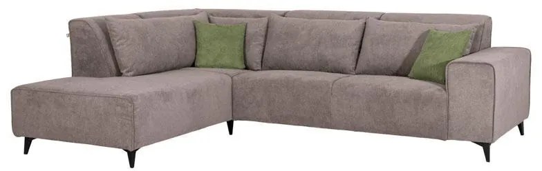 Γωνιακός Καναπές Legend Fylliana Αριστερή γωνία Καφέ Ύφασμα 272x197x80εκ 272x197x80 εκ.