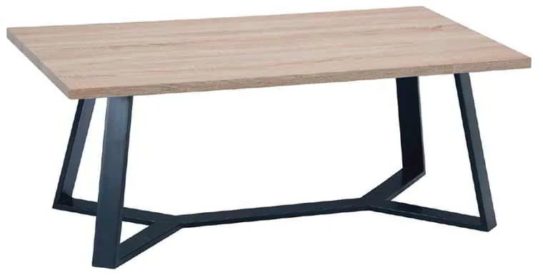 Τραπέζι Σαλονιού 110x60cm HANSON Sonoma/Βαφή Μαύρη
