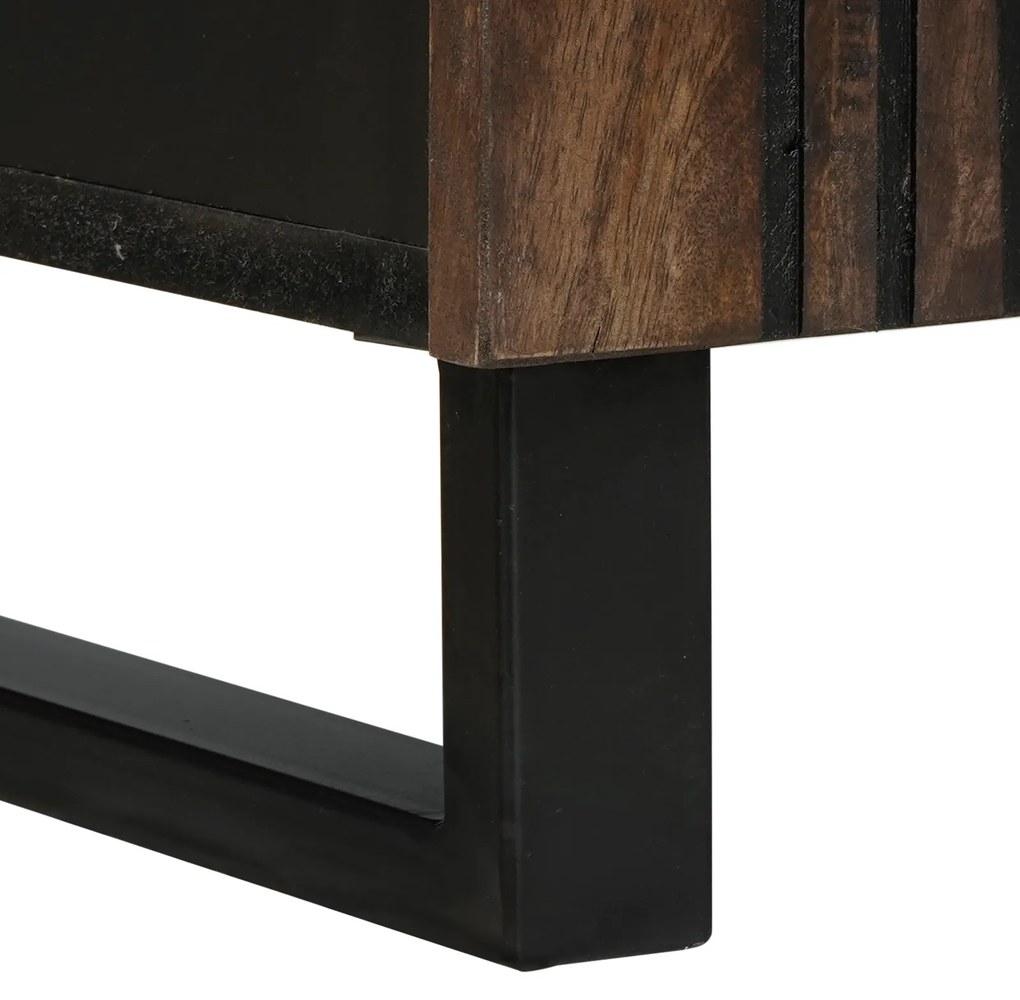 vidaXL Πλευρικό Ντουλάπι 60 x 33.5 x 75 εκ. από Στερεό Ξύλο Μάνγκο