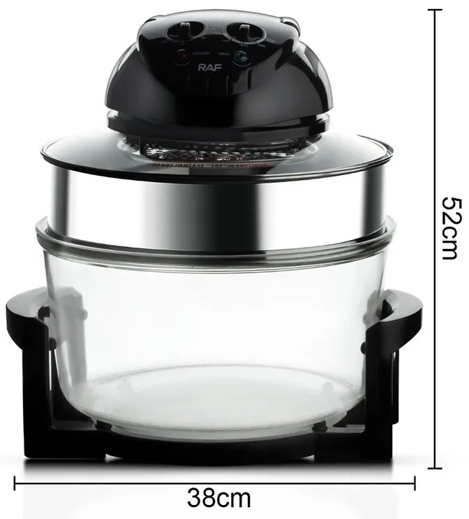 RAF Πολυλειτουργικό Φριτέζα Αέρος 8 σε 1 3500W 17l R.5406 - Multifunctional Airfryer Air Fryer Electric Fryer 3500W