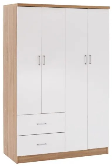 ΝΤΟΥΛΑΠΑ 4ΦΥΛΛΗ ME 2 ΣΥΡΤΑΡΙΑ BLAKELY HM339.06 SONAMA ΛΕΥΚΗ 120Χ42,5Χ180,5 εκ.