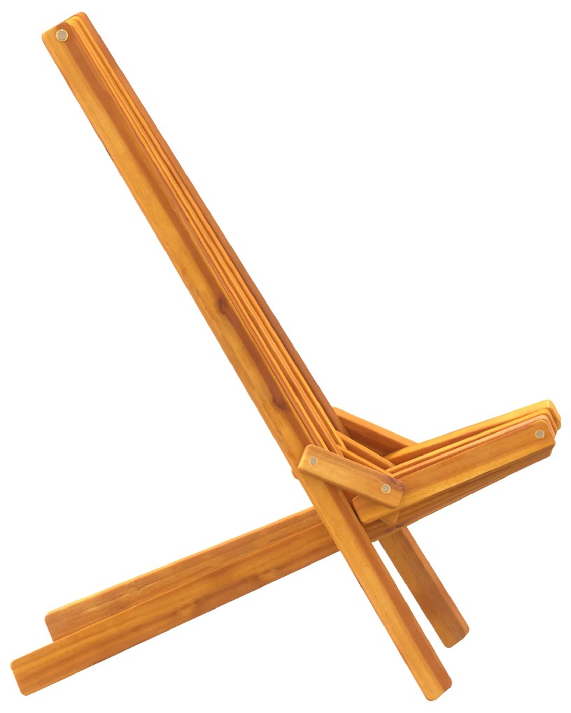 vidaXL Φορητές καρέκλες κήπου 2 pcs Καφέ 56 x 69 x 84 μ