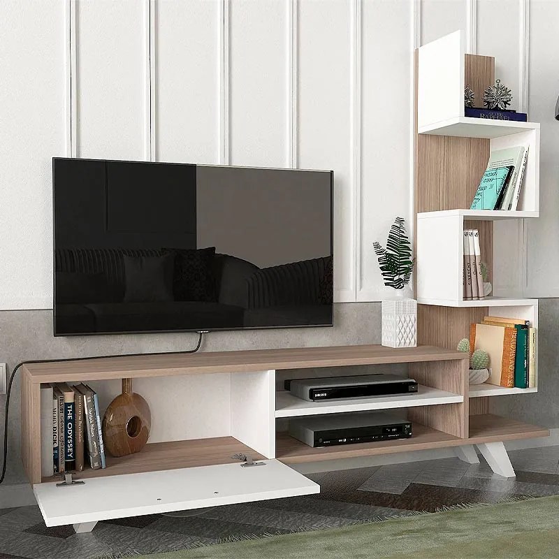 ΕΠΙΠΛΟ ΤΗΛΕΟΡΑΣΗΣ CEREN MEGAPAP ΧΡΩΜΑ ΛΕΥΚΟ - CORDOBA 149,5X31X131,6ΕΚ.