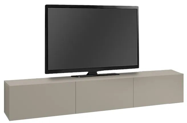 Έπιπλο τηλεόρασης επιτοίχιο Francy Megapap χρώμα sandstone 180x30x30εκ.