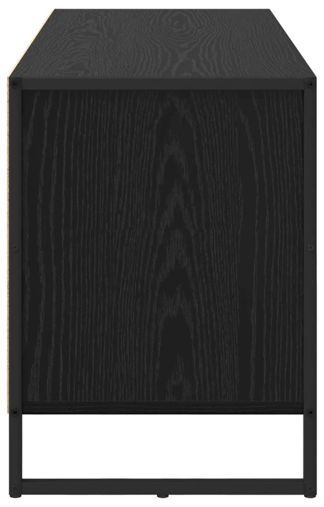 vidaXL Ντουλάπι TV Μαύρη Οξυά 100 x 36 x 49.5 εκ Επεξεργασμένο ξύλο