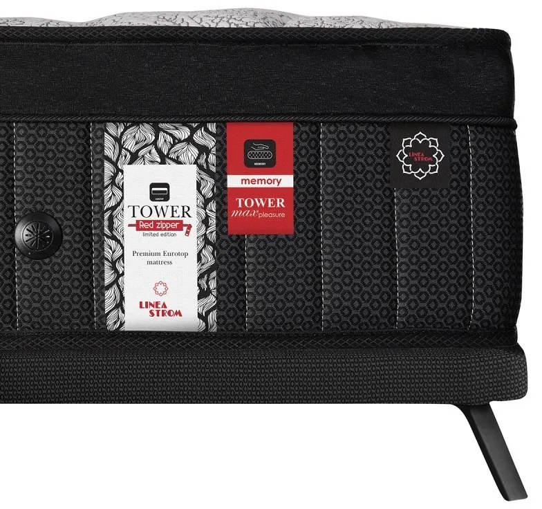 Linea Strom Tower Max Red Zipper &amp; Memory Στρώμα (131-140)x200x28cm