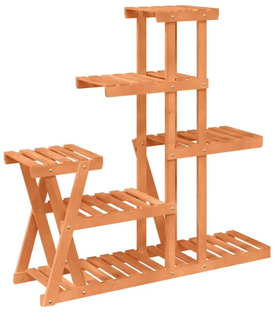 vidaXL Βάση Λουλουδιών 95x25x96 εκ. από Μασίφ Ξύλο Ελάτης