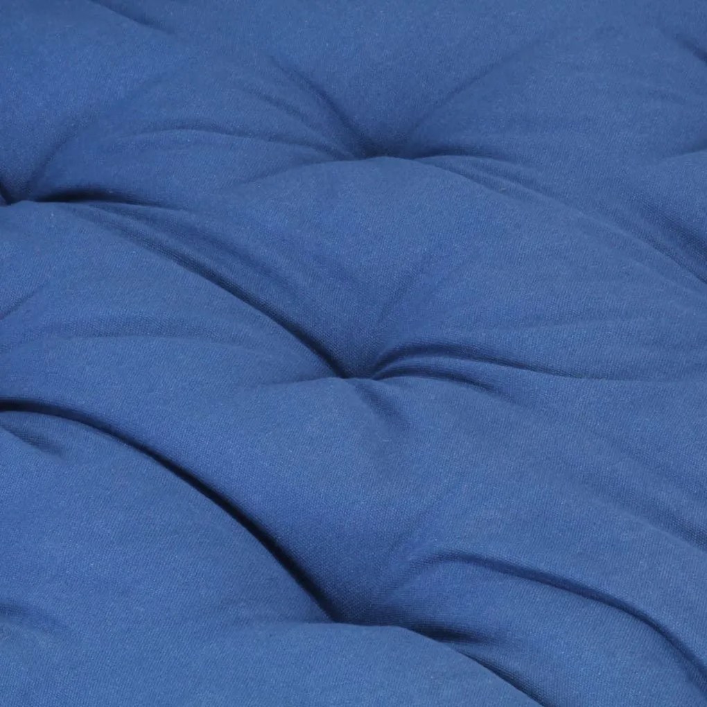 Μαξιλάρα Δαπέδου / Παλέτας Γαλάζια 120 x 80 x 10 εκ. Βαμβακερή - Μπλε