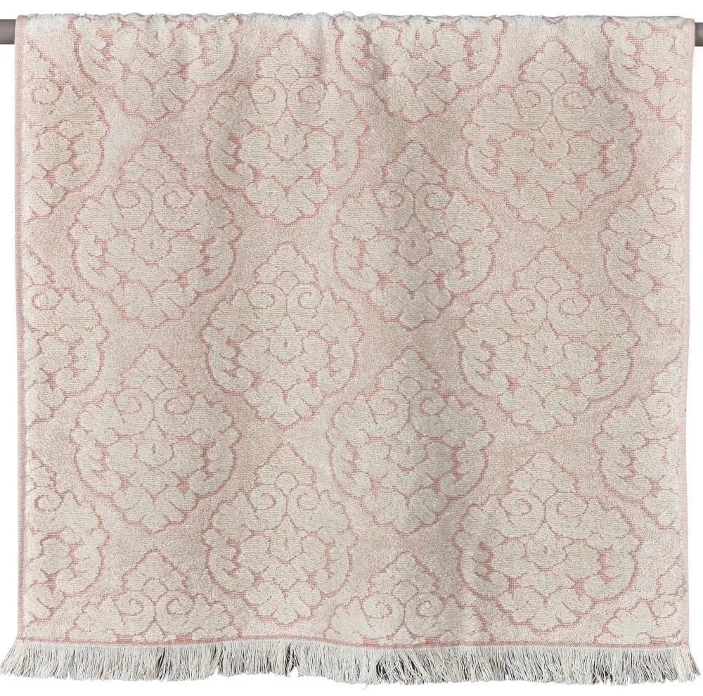 Πετσέτα Mallory 14 Dusty Pink-Ecru Kentia Χεριών 30x50cm 100% Cotton