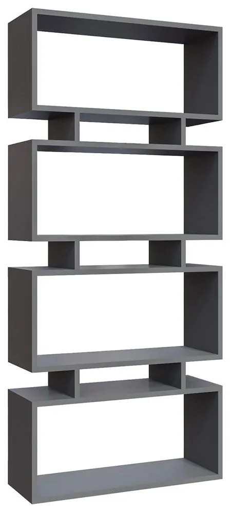 Βιβλιοθήκη Langdon 935CMN1115 72x25x161cm Anthracite