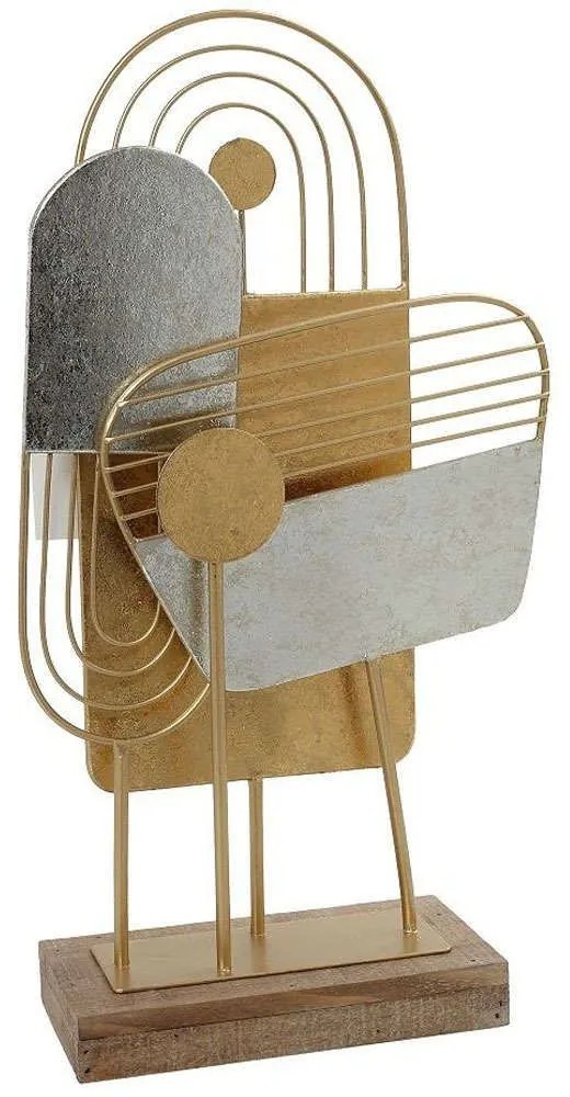 Διακοσμητικό Επιτραπέζιο ICY217 43x28,5x10cm Silver-Gold Espiel Metal