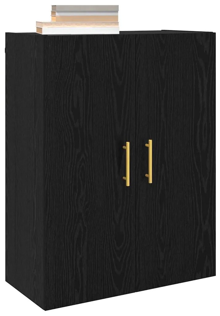 vidaXL Ντουλάπια Τοίχου 2 pcs Μαύρη δρυς 69.5 x 34 x 90 εκ.