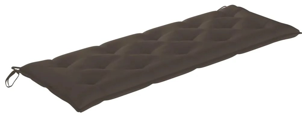 vidaXL Παγκάκι Κήπου Στοιβαζόμενο 159 εκ. Μασίφ Ξύλο Teak με Μαξιλάρι