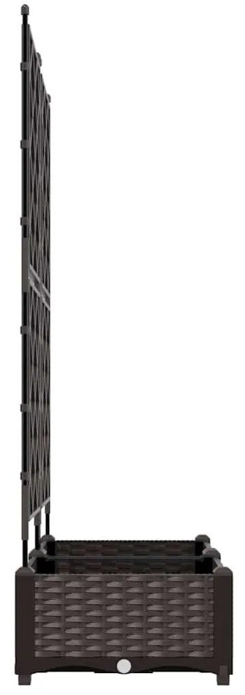 vidaXL Κηποτινάκι με Τρέλα Καφέ 80 x 40 x 125.5 εκ. PP