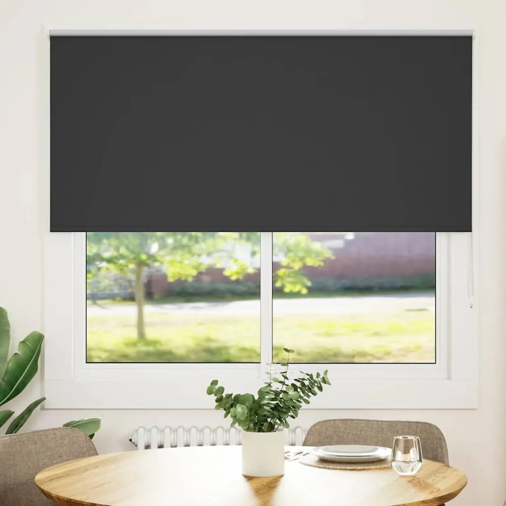 Roller Blind Blackout Μαύρο 150x150 cm Πλάτος υφάσματος 146,6cm