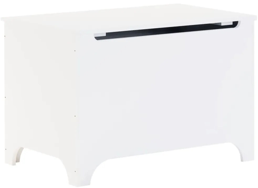 vidaXL Κουτί Αποθήκευσης με Καπάκι RANA Λευκό 80x49x54εκ. Μασίφ Πεύκο
