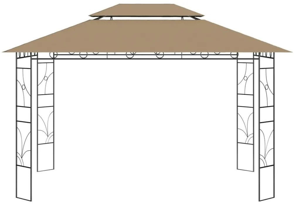 Κιόσκι Taupe 4 x 3 x 2,7 μ. 160 γρ./μ² - Μπεζ-Γκρι