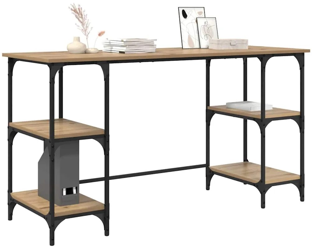 vidaXL Γραφείο Artisan Oak 140 x 50 x 75 εκ. Επεξεργασμένο ξύλο