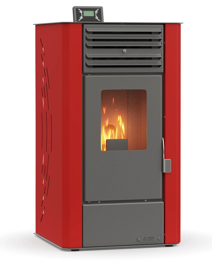 Thermogatz GSP 10 Σόμπα Pellet Αερόθερμη 10.3kW Κόκκινη
