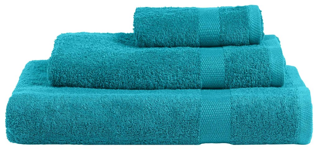 Πετσέτα FROVA CARIBBEAN BLUE Τυρκουάζ Πετσέτα μπάνιου: 80 x 150 εκ. MADI