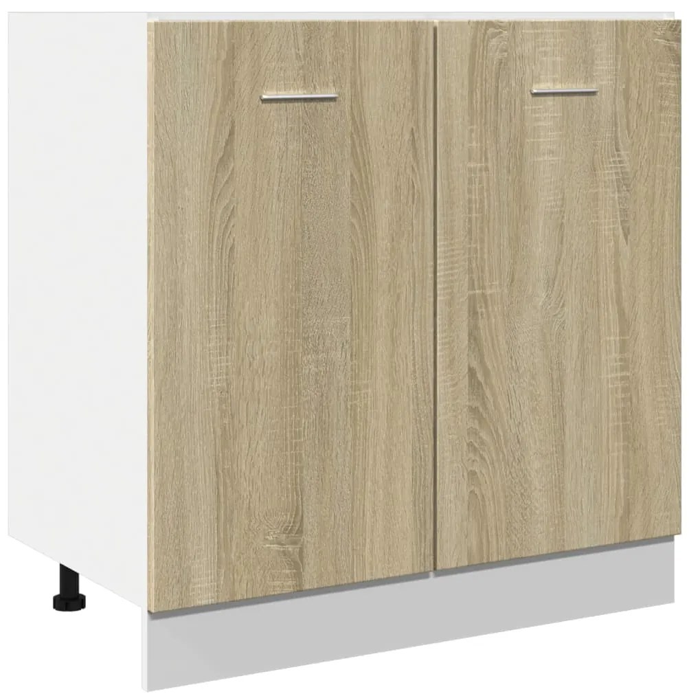 vidaXL Κάτω Ντουλάπι Lyon Sonoma Δρυς 80 x 46 x 81,5 εκ. Επεξ. Ξύλο
