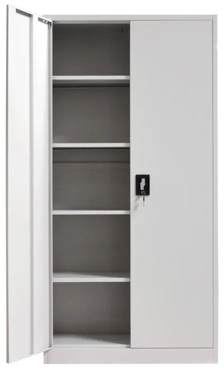 Ντουλάπα Urgen Μεταλλική Ανοιχτό Γκρί 90x40x180 εκ. 90x40x180 εκ.