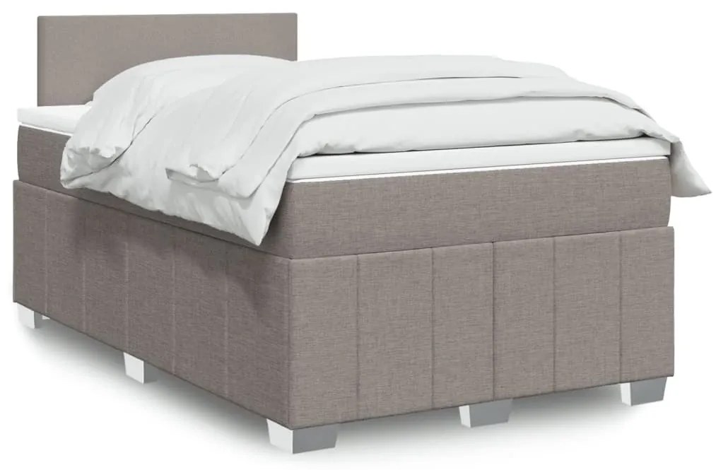 ΚΡΕΒΑΤΙ BOXSPRING ΜΕ ΣΤΡΩΜΑ TAUPE 120X200 ΕΚ. ΥΦΑΣΜΑΤΙΝΟ 3287032