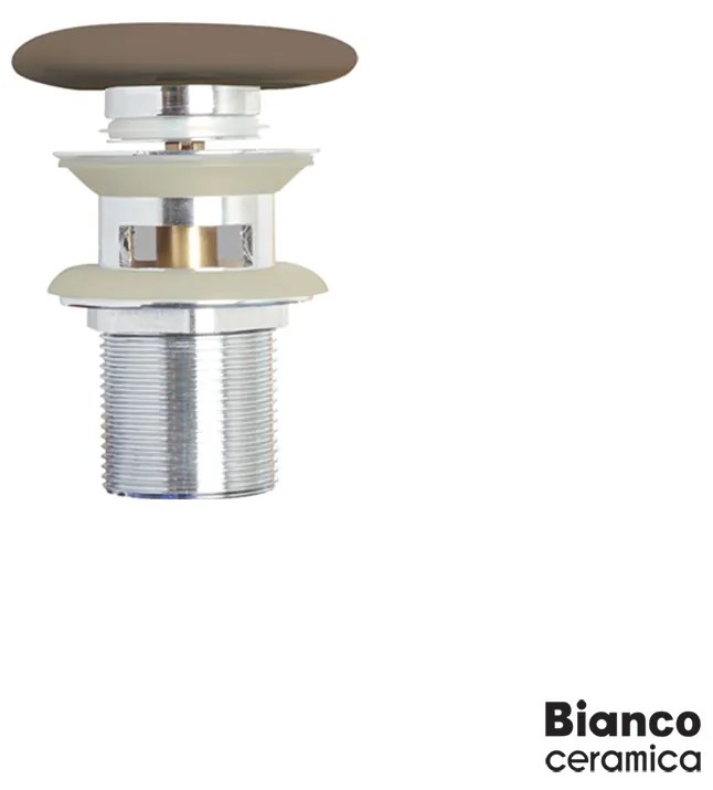 Βαλβίδα Νιπτήρα Clic-Clac Bianco Ceramica Taupe Matt TP01-530