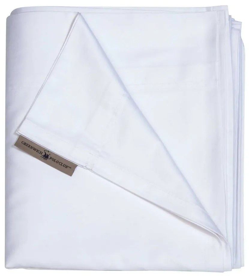 Σεντόνι 2251 White Greenwich Polo Club King Size 270x280cm 100% Cotton Satin
