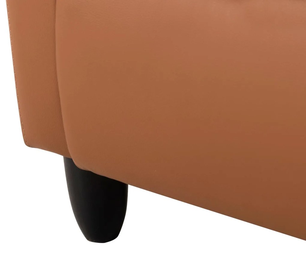 Πολυθρόνα HIBER RELAX C9782.22 με Καφέ PU 67,5x90x104Υ εκ. 67.5x90x104 εκ.