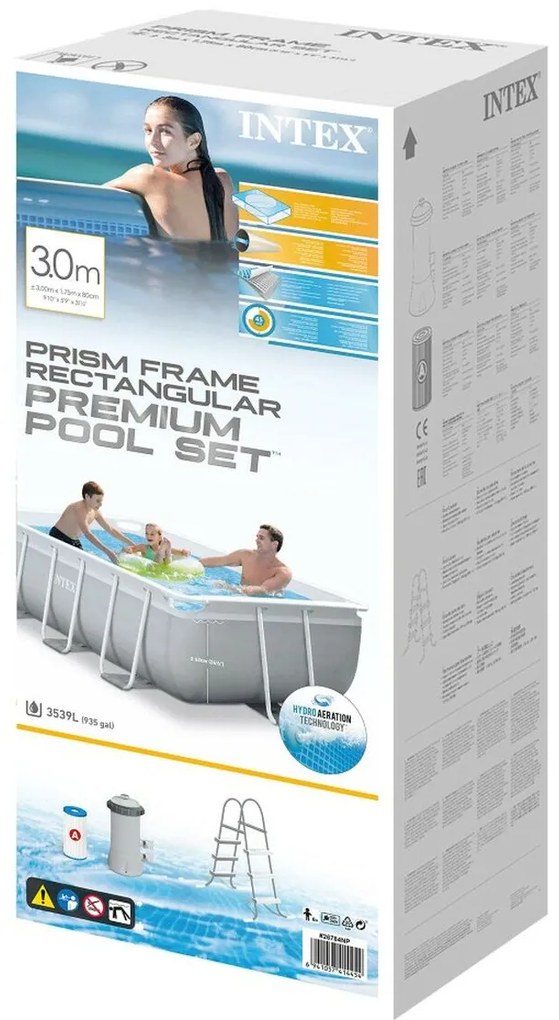 Πισίνα Αποσπώμενο Intex 26784NP 300 x 80 x 175 cm 3539 L