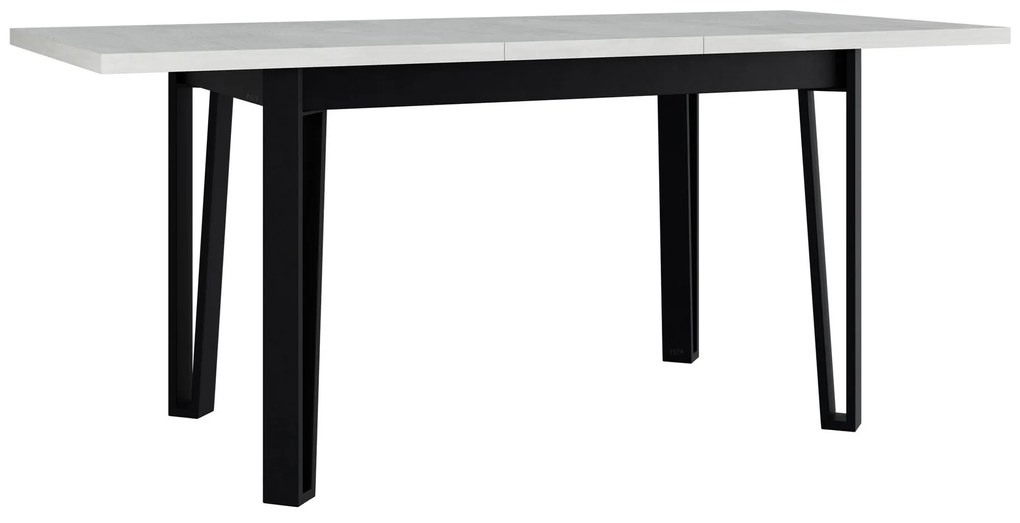 Τραπέζι Victorville 354, Artisan βελανιδιά, Μαύρο, 79x80x140cm, 40 kg, Επιμήκυνση, Πλαστικοποιημένη μοριοσανίδα, Μέταλλο | Epipla1.gr