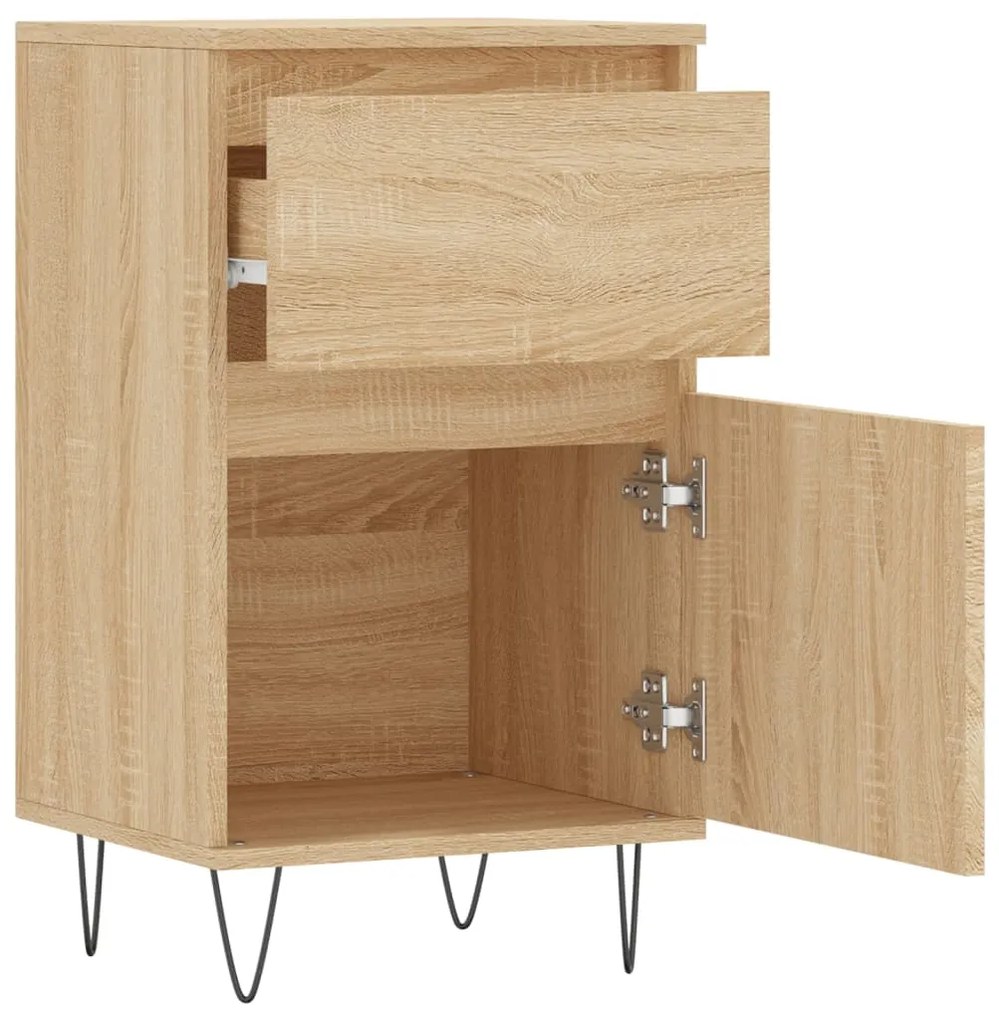 vidaXL Συρταριέρα Sonoma Δρυς 40 x 35 x 70 εκ. από Επεξεργασμένο Ξύλο