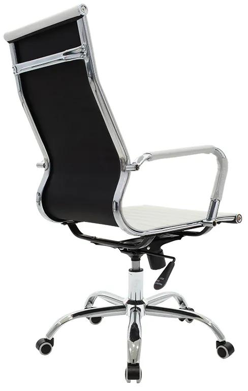 Καρέκλα γραφείου διευθυντή Valter pakoworld PU λευκό - Τεχνόδερμα - 128-000010
