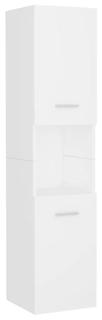 vidaXL Στήλη Μπάνιου Λευκή 30 x 30 x 130 εκ. Μοριοσανίδα