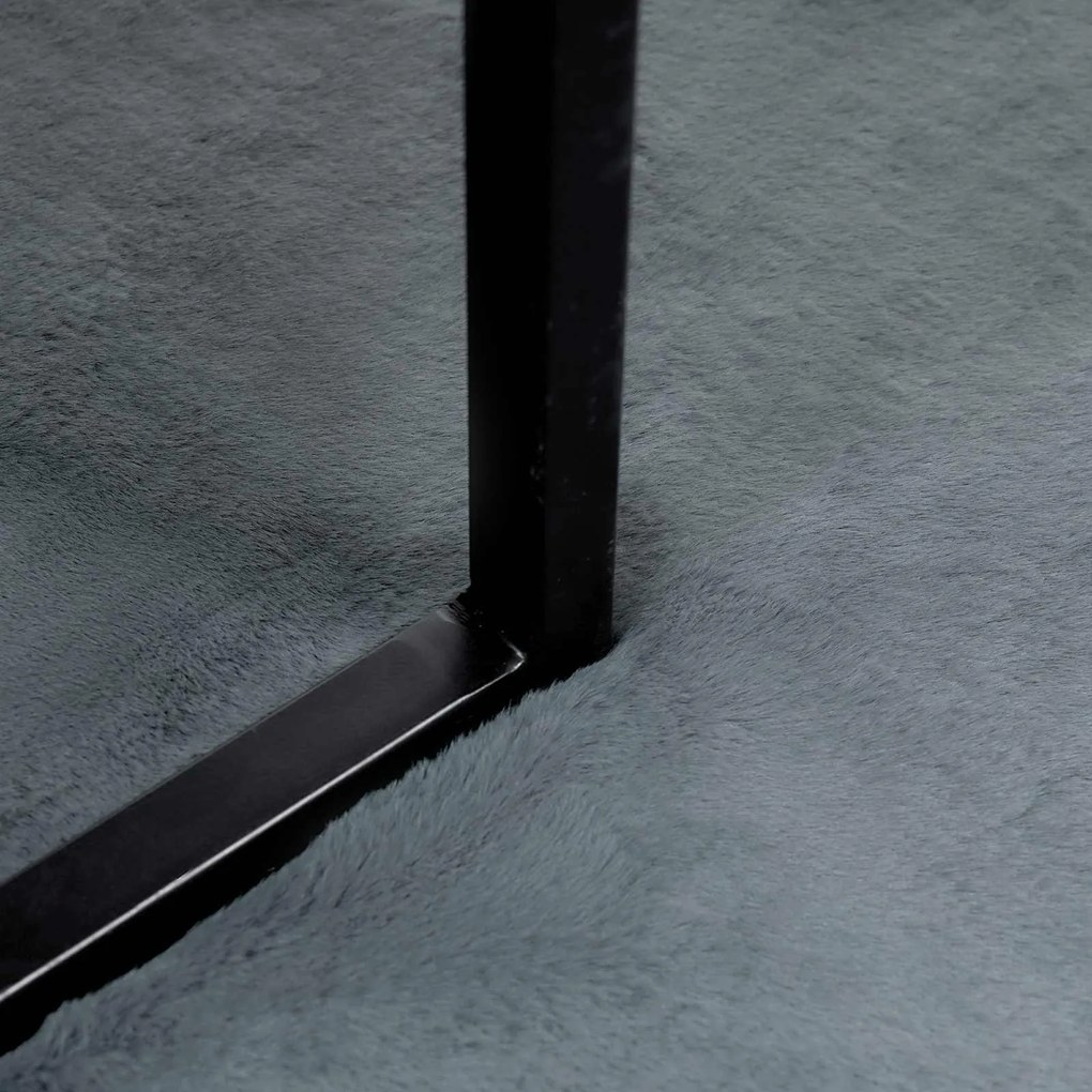 vidaXL Χαλιά Ψεύτικου Κουνελιού Olite Ανθρακί 60 x 110 cm Πολυεστέρας