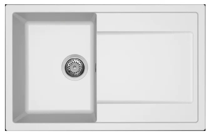 Νεροχύτης κουζίνας LIFE 300 Bianco 68 ELLECI 79x50cm