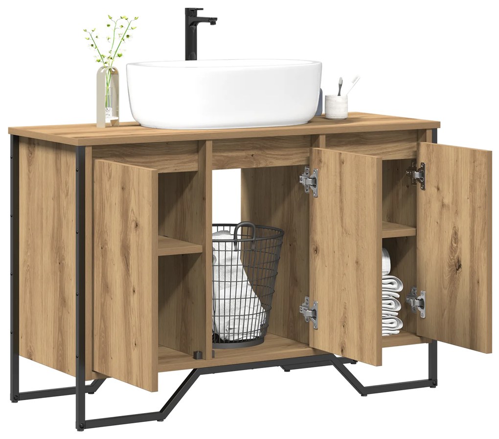 vidaXL Ντουλάπι Λεκάνης Artisan Oak 91 x 35 x 60 εκ Επεξεργασμένο ξύλο