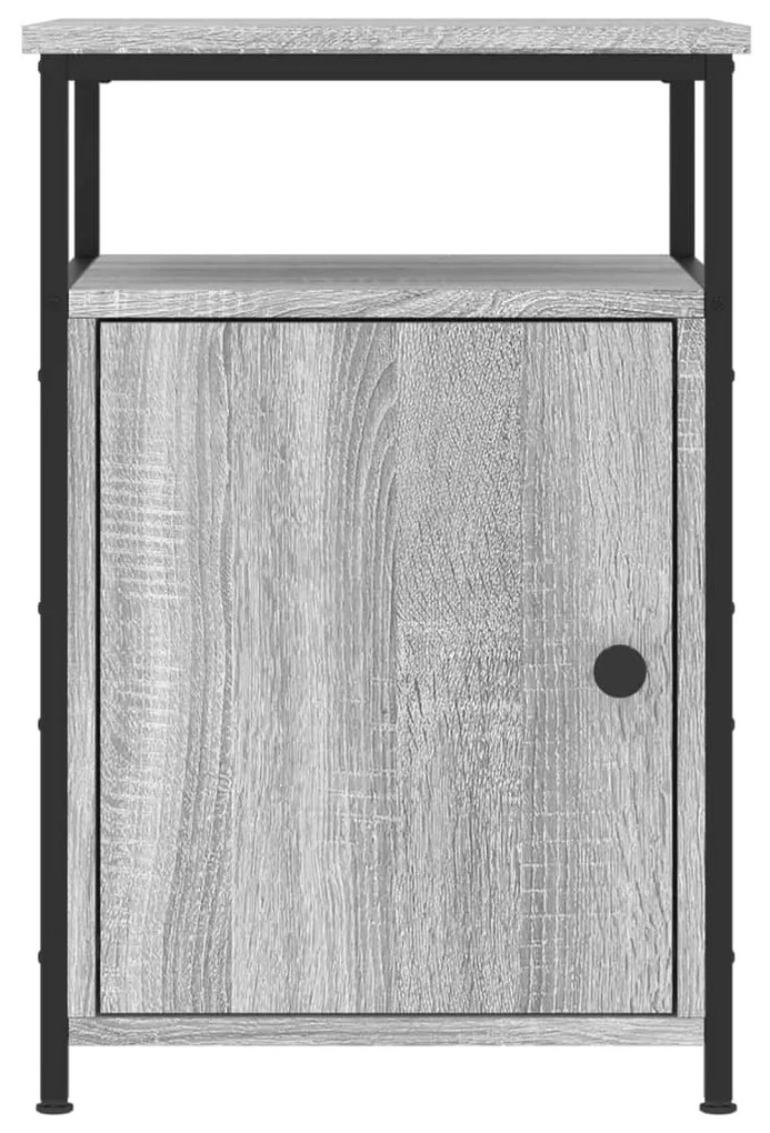 vidaXL Κομοδίνα 2 τεμ. Γκρι Sonoma 40x42x60εκ. από Επεξεργασμένο Ξύλο