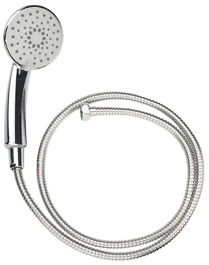 Τηλέφωνο Ντους Χρωμίου 02-23843 10.5cm Με 5 Λειτουργίες Ροής Και Ανοξείδωτο Σπιράλ 1.5m Silver Estia Μέταλλο