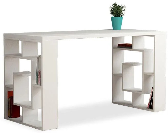Γραφείο Labirent λευκό 140x60x75εκ 140x60x75 εκ.
