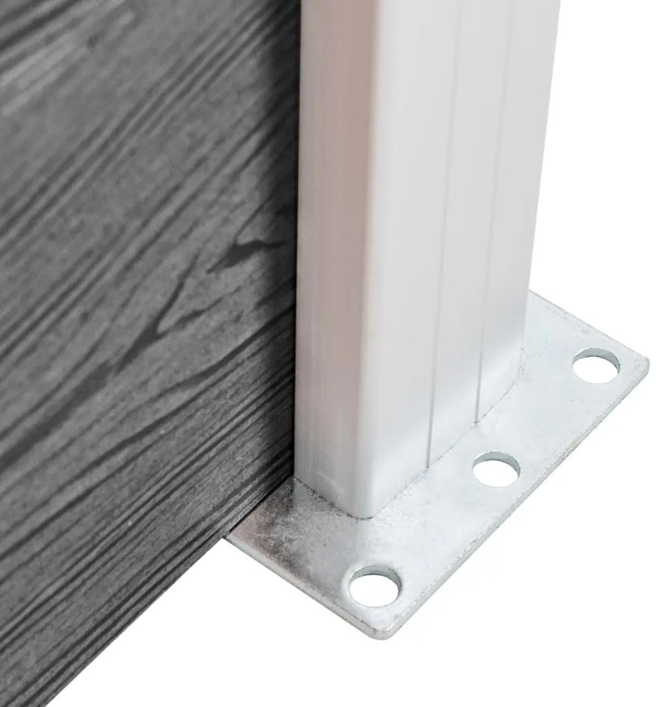 vidaXL Πάνελ Περίφραξης Γκρι 872 x 106 εκ. από WPC